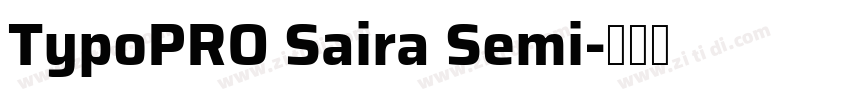 TypoPRO Saira Semi字体转换